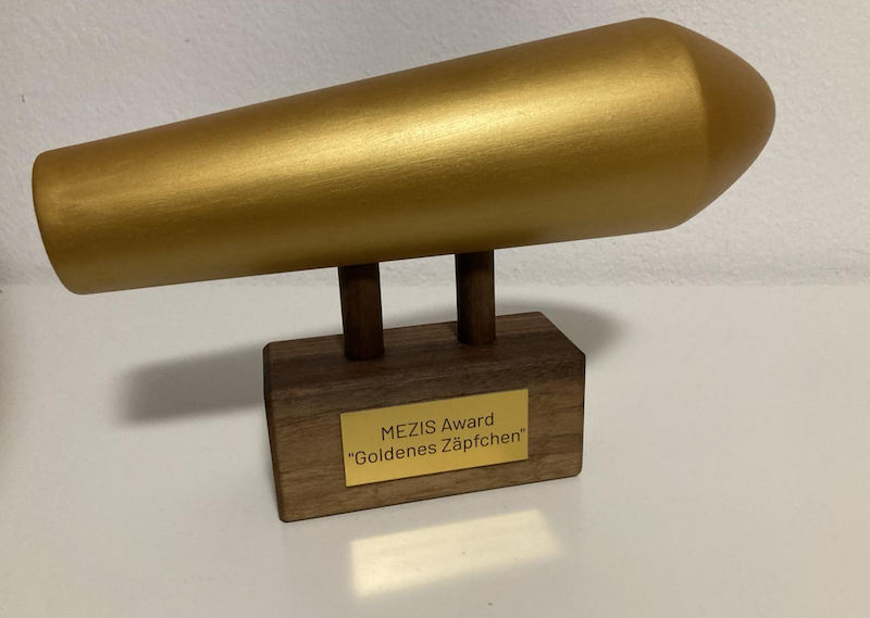 Mezis Award Goldenes Zäpfchen