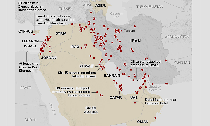 Iran Golf Luftangriffe