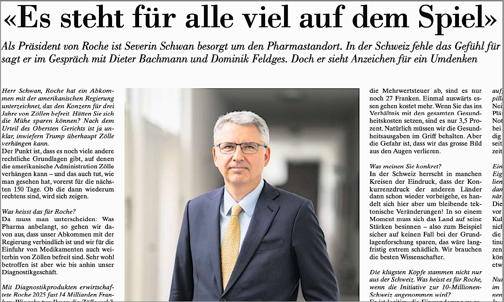 Severin Schwan NZZ x