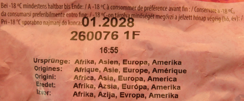 geschnitten Z Aldi Beerenmischung