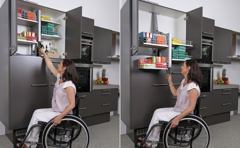 Herausziehbares Küchenregal