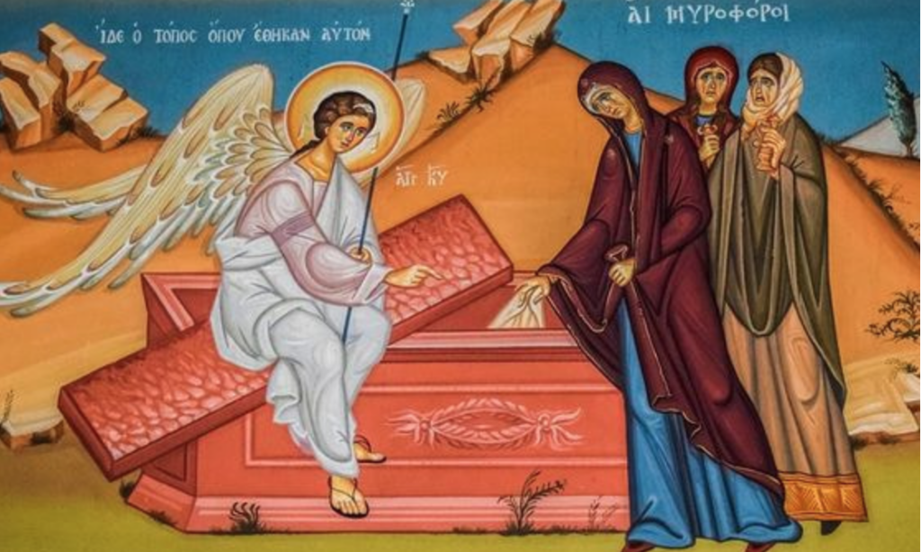 Frauen am leeren Grab