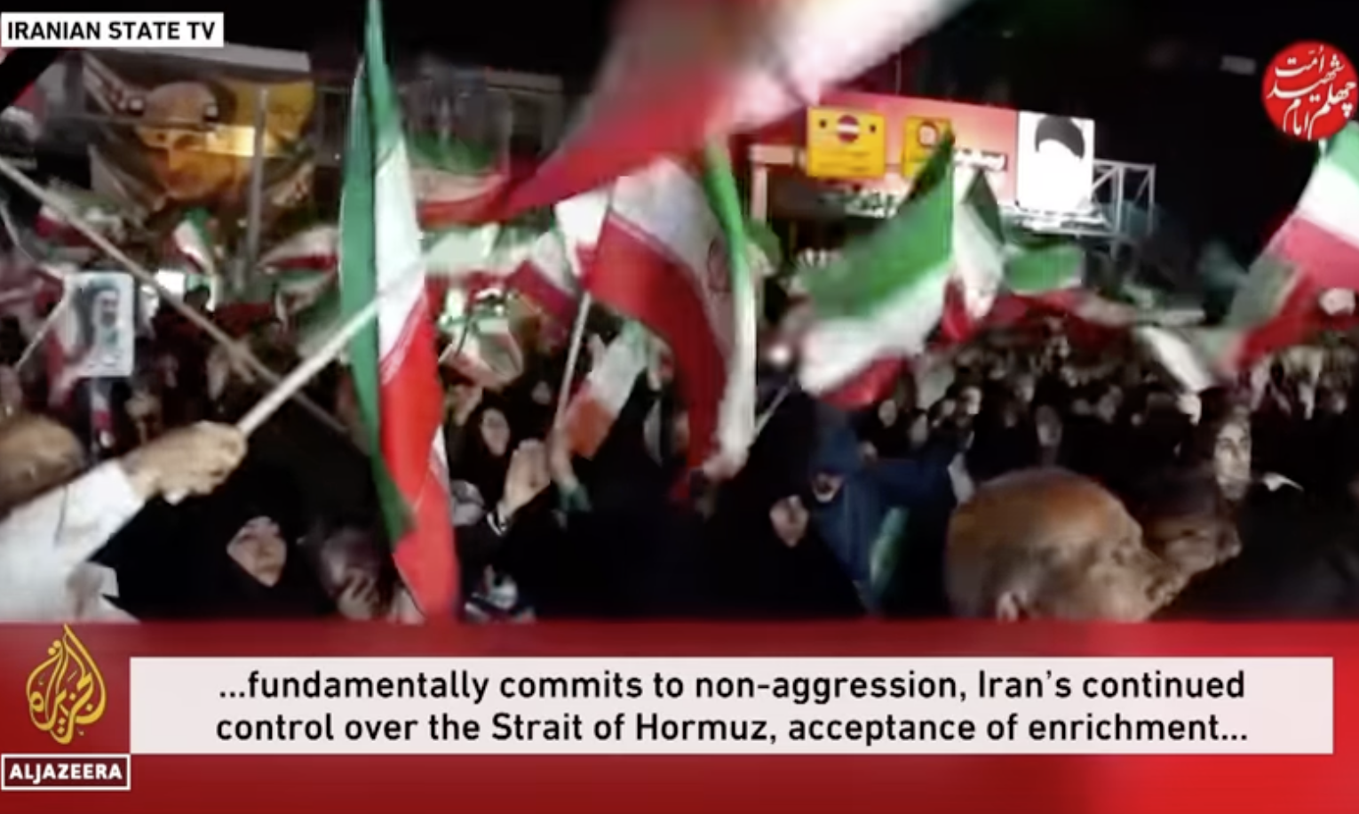 Reaktion Teheran 8 April