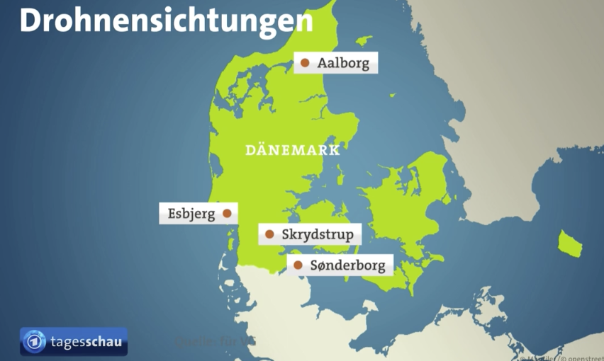Drohnensichtungen in Dänemark