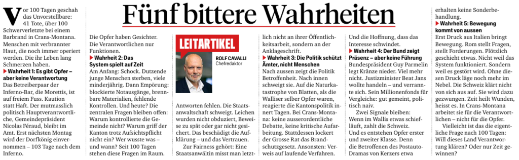 Leitartikel Rolf Cavalli Blick