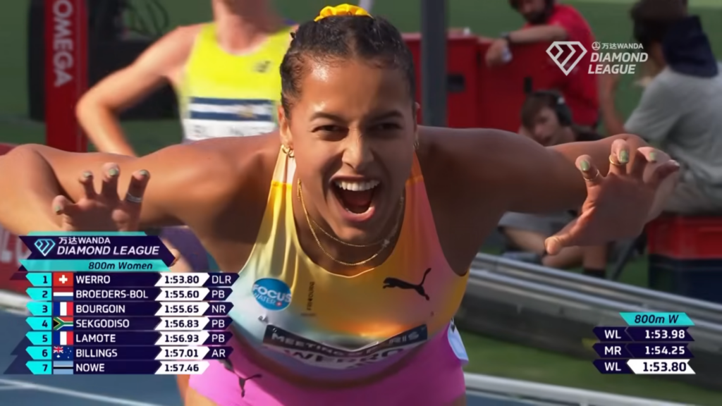 Screenshot 2026-06-29 at 09-17-07 Audrey Werro breaks DIAMOND LEAGUE RECORD in Paris 800m - Wanda Diamond League 2026 - YouTube