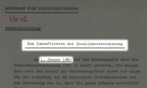 Die «Invalidenversicherung» gibt es auch nach 66 Jahren noch
