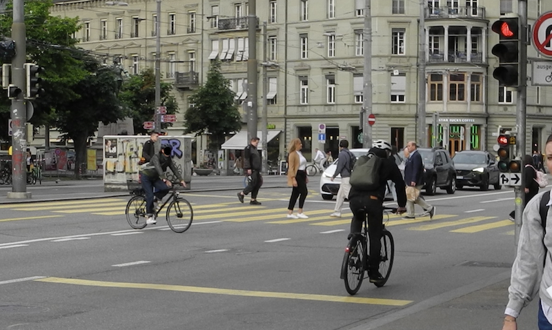 Velofahrer Bern
