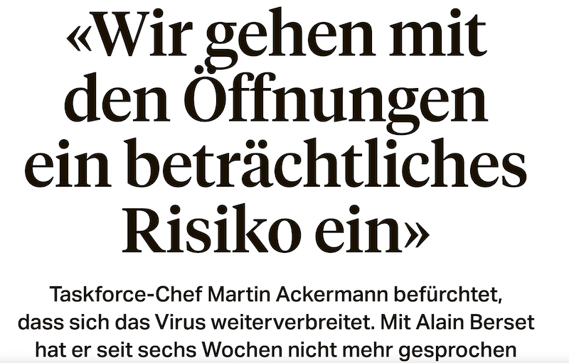 Sonntagszeitung 18.4.2021