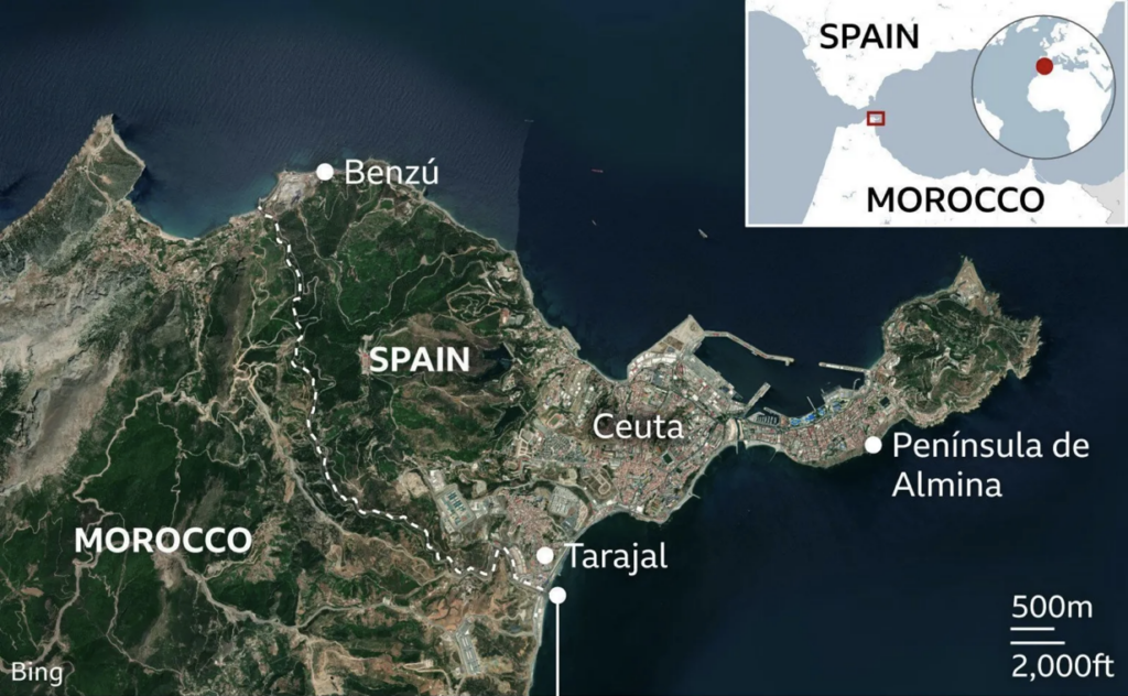 Ceuta Karte