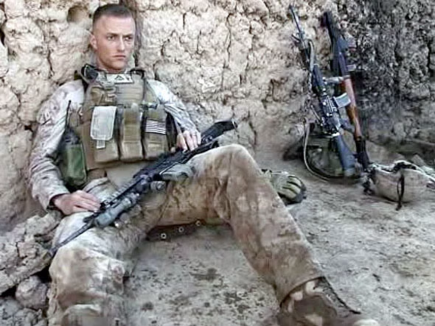 Marine-Soldat während der Schlacht um Marjah