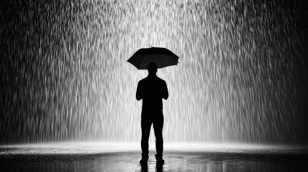 cc-by-20 silhouette-eines-mannes-im-regen-mit-regenschirm-1101147-1280x717