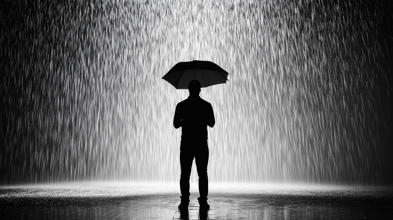 cc-by-20 silhouette-eines-mannes-im-regen-mit-regenschirm-1101147-1280x717