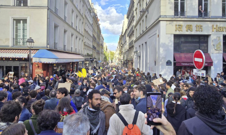 F Demo Paris wsws
