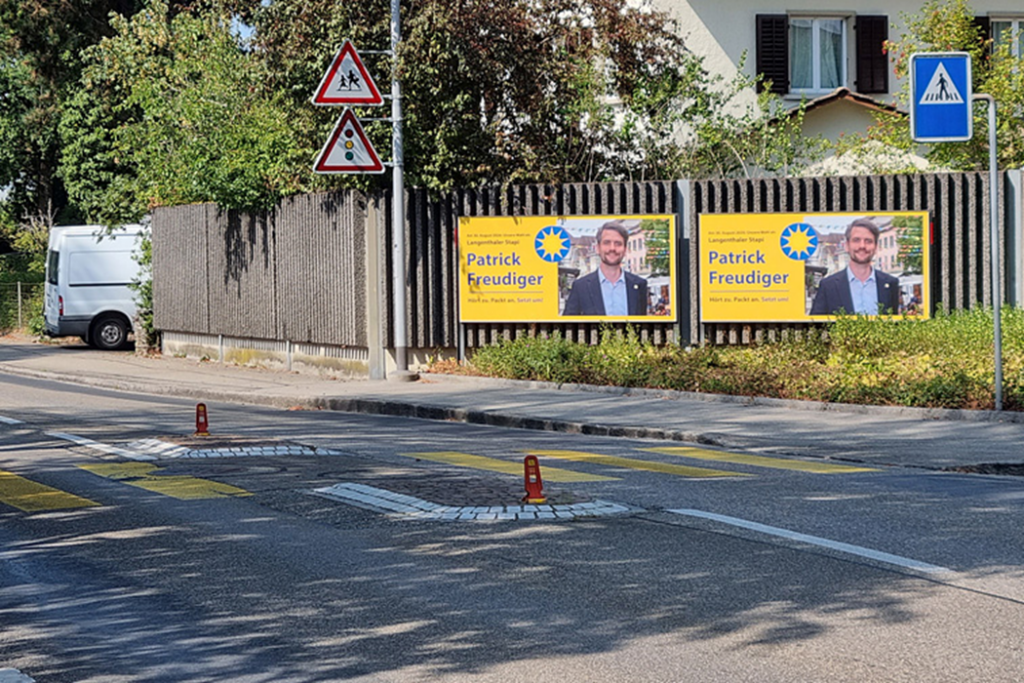 Plakat Langenthal Verkehrssicherheit